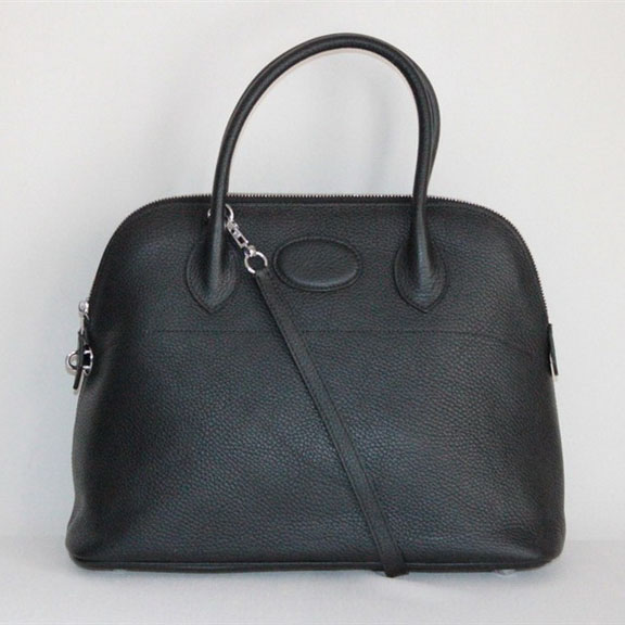 High Quality Replica Hermes Bolide Togo Leather Tote Bag Black 509084 - Click Image to Close